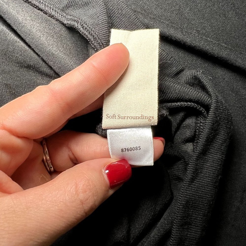 Soft Surroundings Woman size L Long Sleeve Layered Asymmetrical Soft Cozy Blouse - Picture 7 of 8